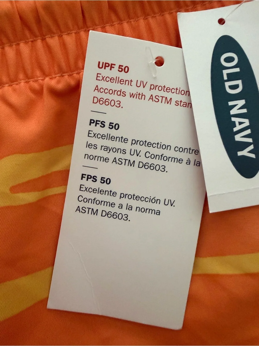 (NWT) Old Navy Boy’s Dinosaur 🦖 Swim Trunks in Orange/Multi, Large (10/12)